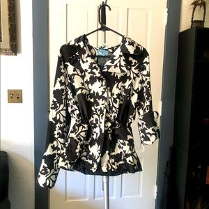 NWT Montana Co. lightweight black and white jacket